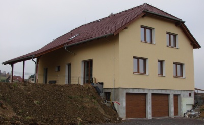 Projekce novostavby rodinného domu v Újezdě u Hořovic